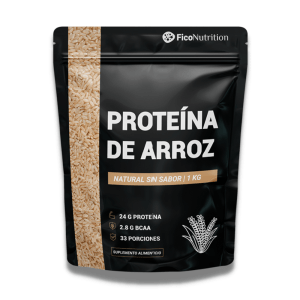 Proteína Vegetal de Arroz Integral Natural Sin Sabor 1 Kg - FicoNutrition