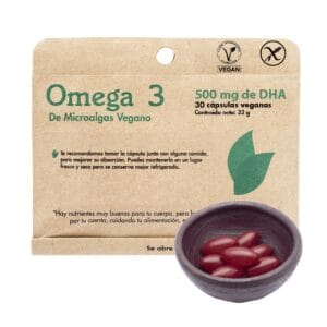 Omega 3 Vegano DHA 500 mg (30 Cápsulas) - Dulzura Natural