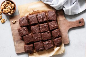 Brownie de proteína vegetal
