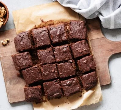 Brownie de proteína vegetal