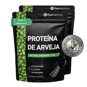 Pack 2 Proteína Vegetal Sin Sabor Añadido 1 kg c_u - FicoNutrition