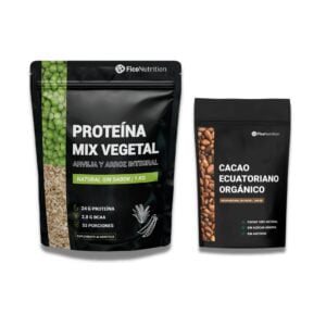 Pack Proteína Mix Arveja Arroz Sin Sabor + Cacao Orgánico - FicoNutrition