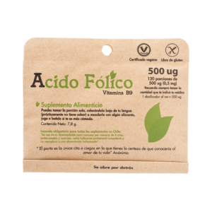 Ácido Fólico 500 ug 120 porciones Dulzura Natural