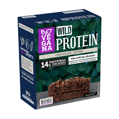 Wild Protein Vegana Chocolaete Bitter Caja Unidades