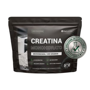Creatina Monohidrato Micronizada 200 mesh 300 gramos (60 porciones) en polvo - FicoNutrition