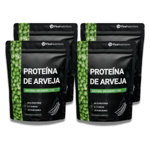 Pack 4 Proteínas Vegetales de Arveja Sin Sabor Añadido - FicoNutrition