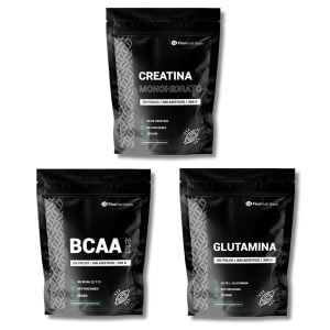 Pack Aminoácidos: Creatina Monohidrato + BCAA + Glutamina - FicoNutrition