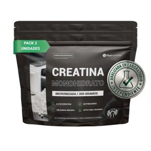 Pack 2 Unidades Creatina Monohidrato Micronizada 200 mesh en polvo (60 porciones cu) - FicoNutrition