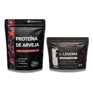 Pack Proteína de Arveja Sabor Frutos del Bosque + L-Leucina | FicoNutrition