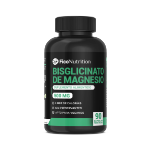 Bisglicinato de Magnesio 500 MG 90 cápsulas vegetales - FicoNutrition