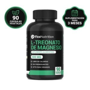 L-Treonato de Magnesio 500 MG 90 cápsulas vegetales - FicoNutrition