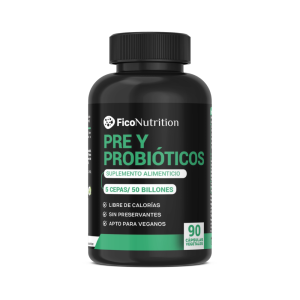Pre y Probióticos 5 cepas _ 50 billones 90 cápsulas vegetales - FicoNutrition