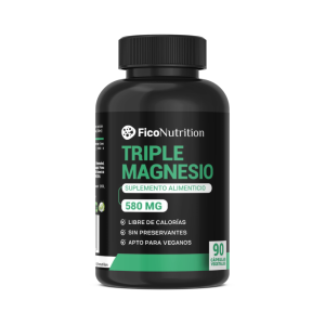 Triple Magnesio 500 MG 90 cápsulas vegetales - FicoNutrition